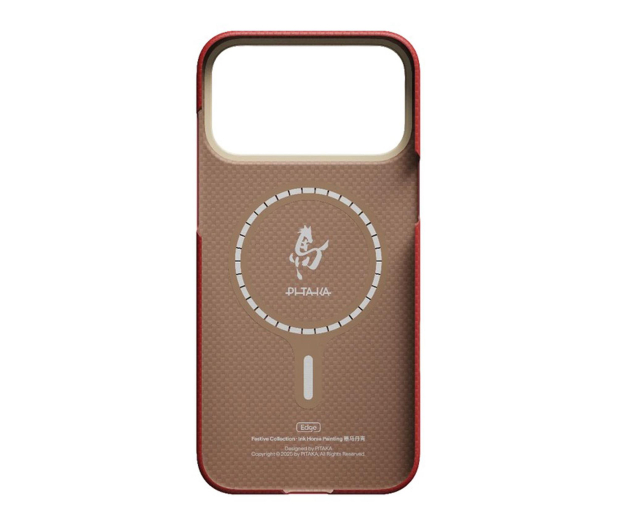 PITAKA Edge Case do iPhone 17 Pro Ink Horse Cinnabar - 1541652 - zdjęcie 2